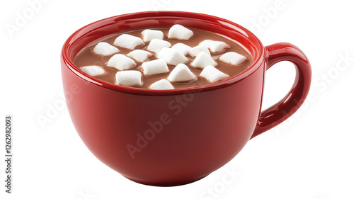 cup of hot chocolate topped with fluffy marshmallows