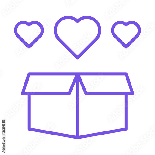 Donation Box Icon Design