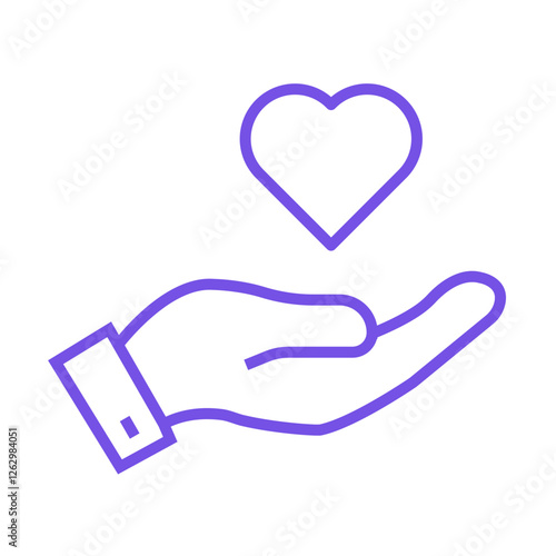 Giving Hands Icon Design