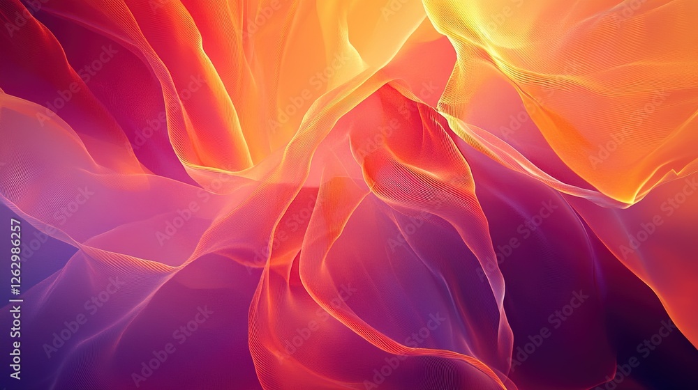 Obraz premium Abstract Colorful Swirling Fabric Design