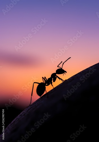 Wallpaper Mural Elegant Ant Silhouette on White Background - Minimalist Insect Art, Nature Illustration, Perfect for Design Projects Torontodigital.ca