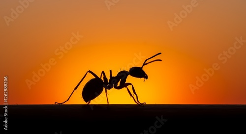 Wallpaper Mural Elegant Ant Silhouette on White Background - Minimalist Insect Art, Nature Illustration, Perfect for Design Projects Torontodigital.ca