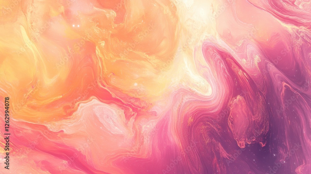 Dreamy Abstract Background Pink, Orange, and Gold Liquid Marble Swirls Dreamy Abstract Background Pink, Orange, and Gold Liquid Marble Swirls