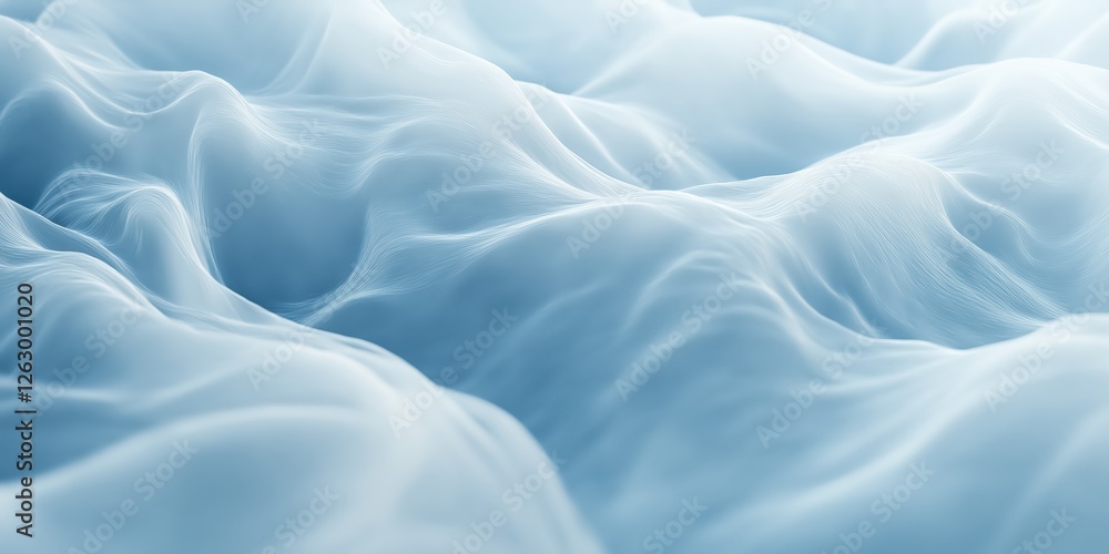 Obraz premium Abstract Light Blue Textured Fabric Mountain Shapes Design Inspiration Images, Textures, and Pattern