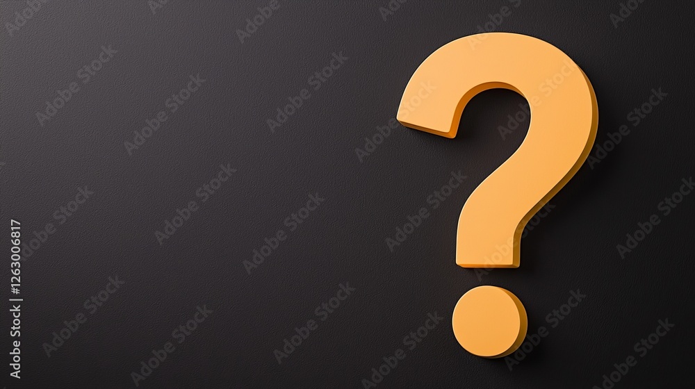 A bold orange question mark against a dark background, symbolizing inquiry, curiosity, and the search for answers. A bold orange question mark against a dark background, symbolizing inquiry, curiosity, and the search for answers.