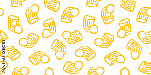 Macaroni Pasta Pattern background. Seamless Pattern Macaroni background. pasta pattern background.