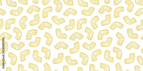 Macaroni Pasta Pattern background. Seamless Pattern Macaroni background. pasta pattern background.