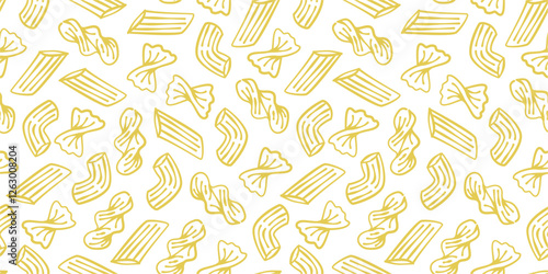 Macaroni Pasta Pattern background. Seamless Pattern Macaroni background. pasta pattern background.