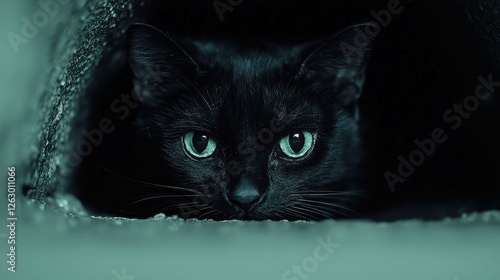 Black Cat Discovers Enchanted Underground City, a tale of adventure, mystery, and the extraordinary world of magical beings lurking below urban life photo