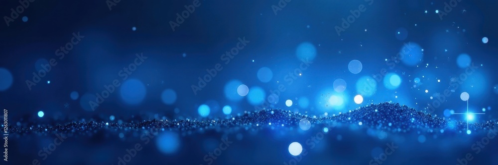 Shimmering blue particles, soft focus, abstract bokeh background, particles, vibrant, focus Shimmering blue particles, soft focus, abstract bokeh background, particles, vibrant, focus