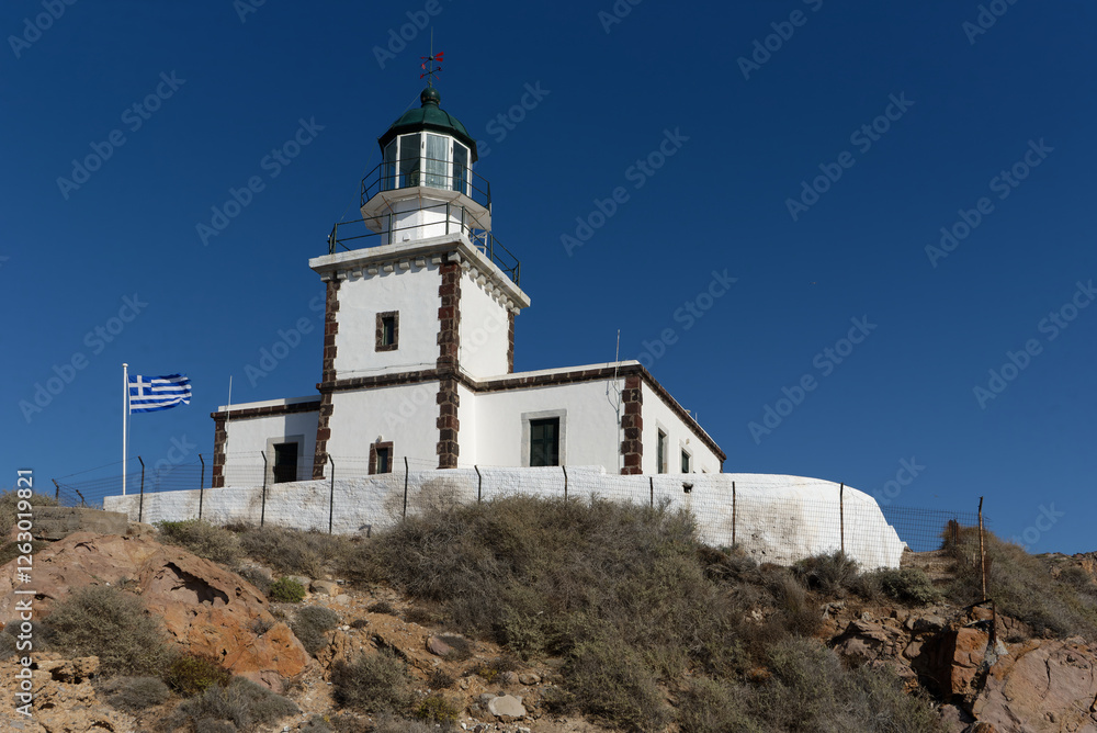 Griechenland - Santorini - Leuchtturm von Akrotiri Griechenland - Santorini - Leuchtturm von Akrotiri