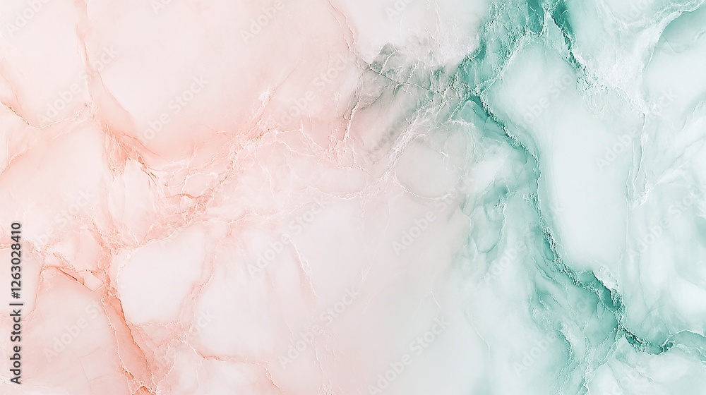 Fototapeta premium Abstract Swirling Colors in Pastel Shades of Pink and Green Tones