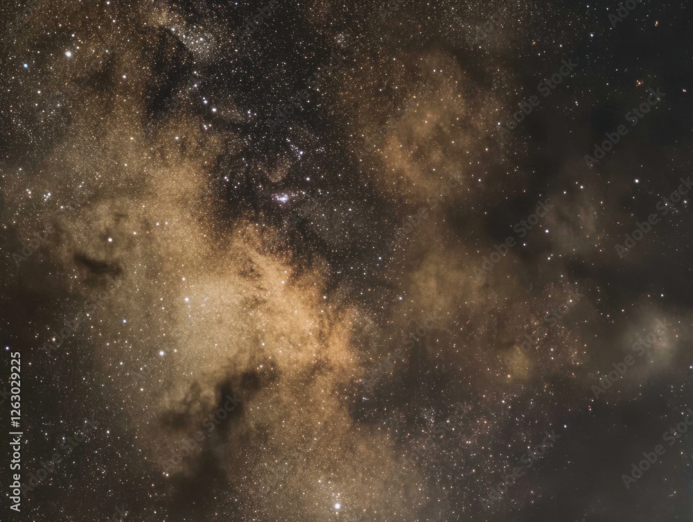 Fototapeta premium Stunning Widefield View of the Milky Way with Nebulae and Star Clusters