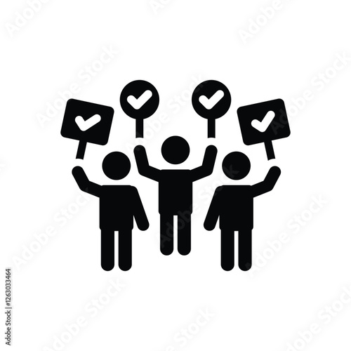 Collective action icon