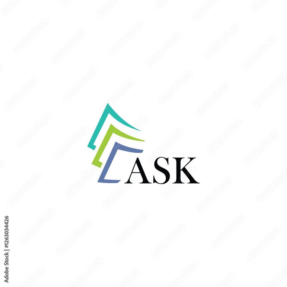 ASK letter logo design on white background. Creative modern ASK letter logo design. Vector design. ASK letter logo design on white background. Creative modern ASK letter logo design. Vector design.