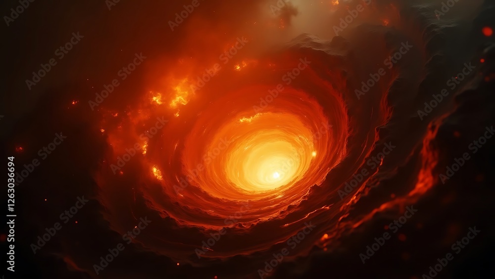 Fototapeta premium Fiery Vortex: The Dance of Flames