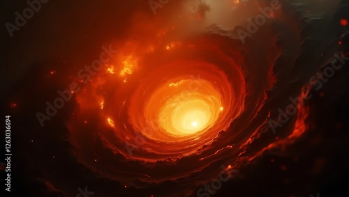 Fiery Vortex: The Dance of Flames