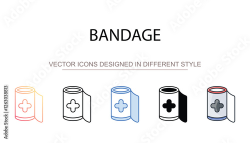 Bandage icon design with white background stock illustration