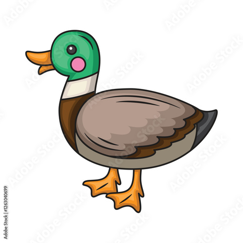 Duck animal icon design. Duck Vector