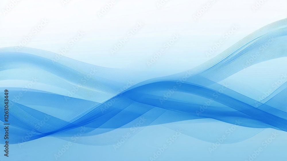 Obraz premium Abstract Blue Wave Background.