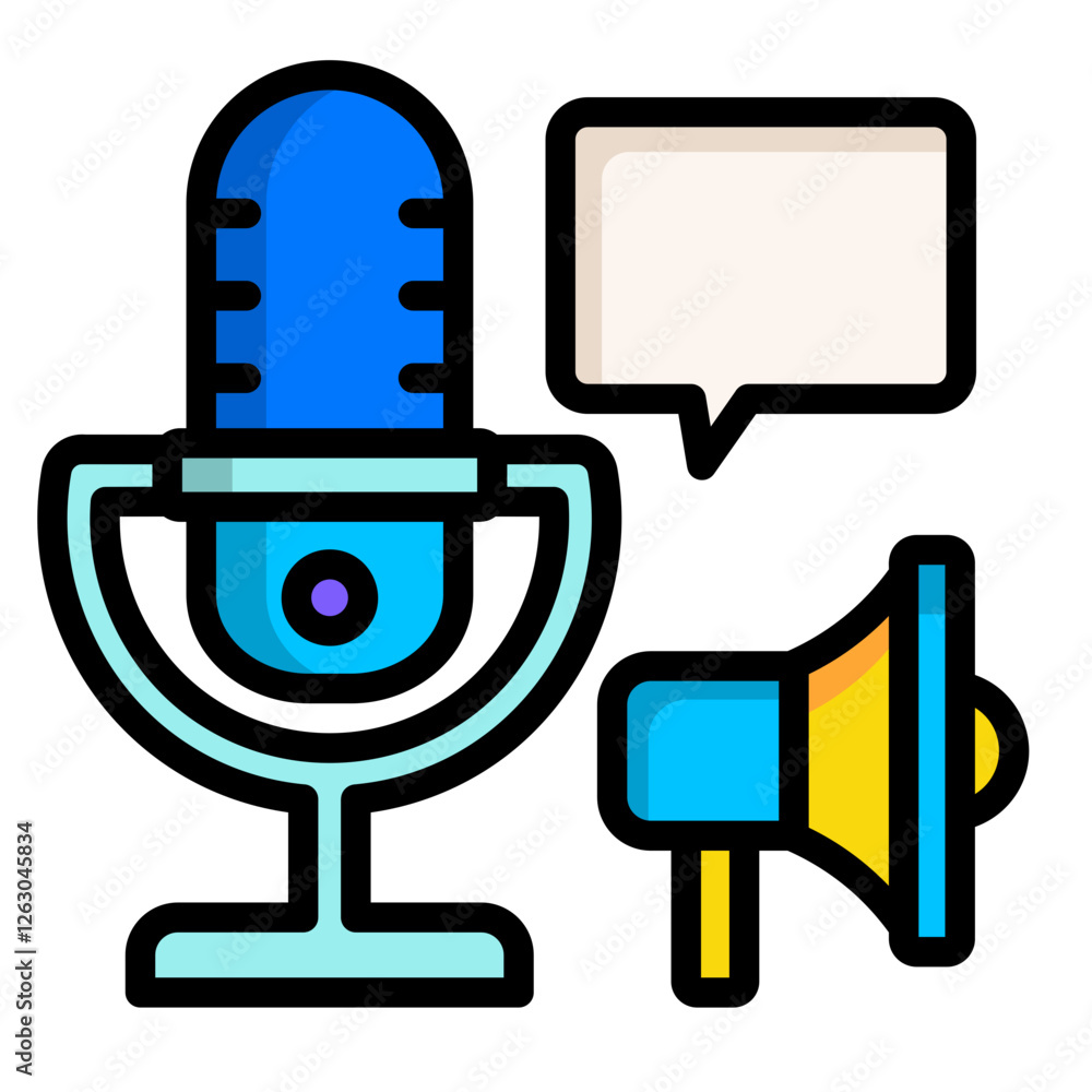 Fototapeta premium Podcast Marketing