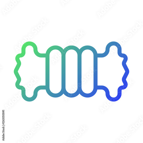 Stylized Accordion Icon with Gradients Design