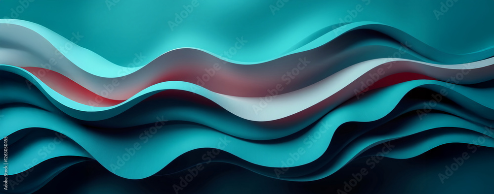 Abstract Curved Green Shape with Lighting Effect – Luxury Design on Green Background with Copy Space. Abstract Curved Green Shape with Lighting Effect – Luxury Design on Green Background with Copy Space.