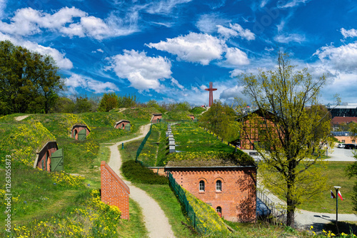 Εκτύπωση καμβά Gradowa Hill in Gdansk. Old town view