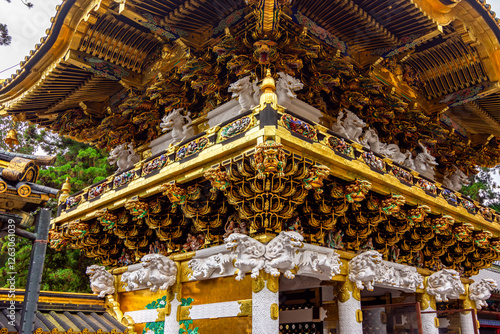 Fotografie Yomeimon gate at Nikko Toshogu shrine, Japan