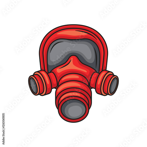 Firefighter mask icon design. Firefighter mask vector