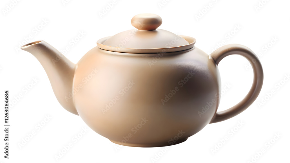 Classic Teapot: A timeless and elegant brown teapot with a lid and a spout, capturing the essence of a cozy afternoon tea. Classic Teapot: A timeless and elegant brown teapot with a lid and a spout, capturing the essence of a cozy afternoon tea.