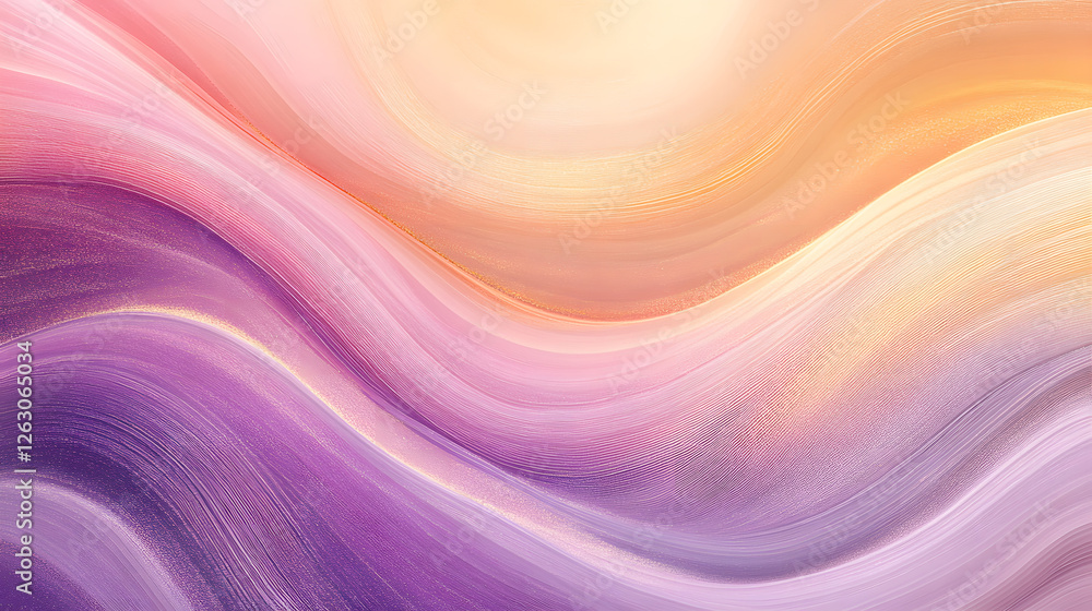 Smooth flow of pink and gold tones with an ethereal, soft appearance. Smooth flow of pink and gold tones with an ethereal, soft appearance.