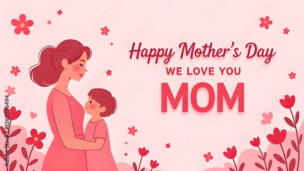 Warm Mother's Day Background Warm Mother's Day Background