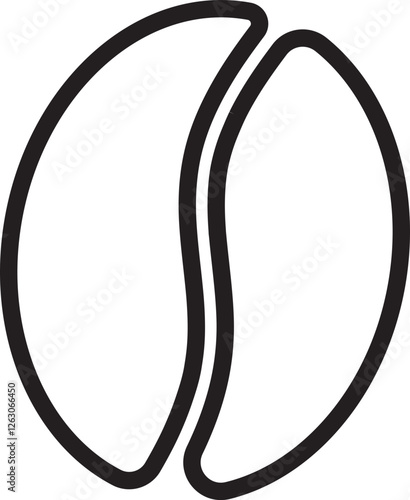 coffee bean, coffee seed icon