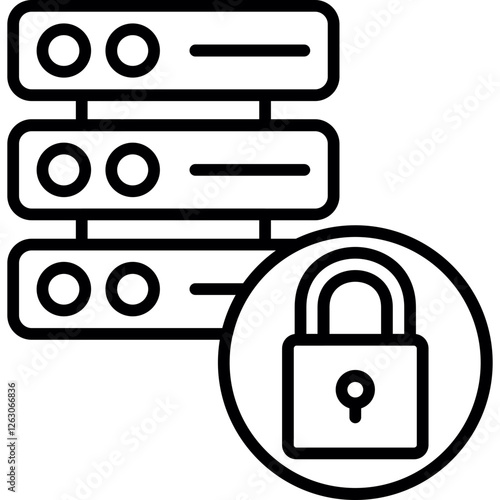Database Lock Icon