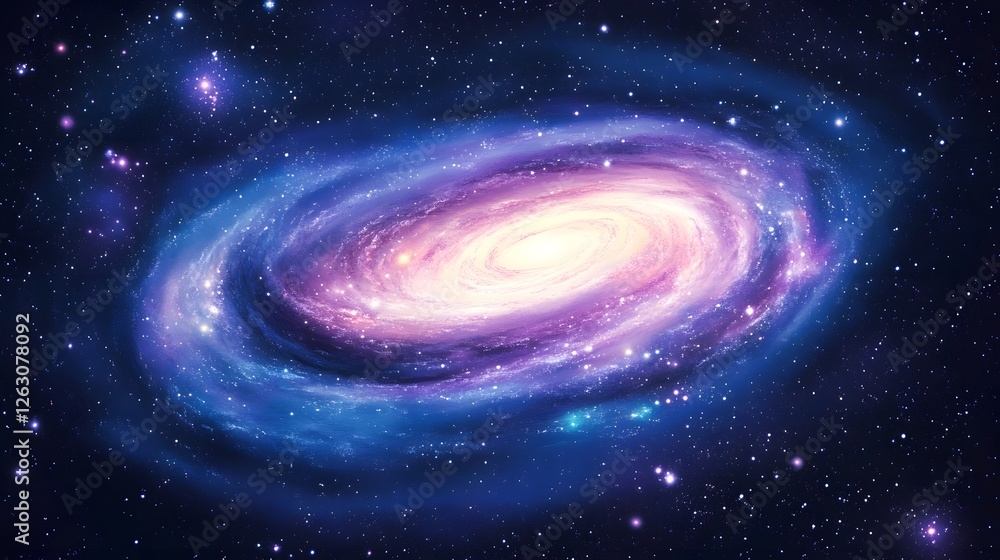 Breathtaking Spiral Galaxy Nebula Shimmering in the Cosmic Expanse of the Starry Night Sky Breathtaking Spiral Galaxy Nebula Shimmering in the Cosmic Expanse of the Starry Night Sky