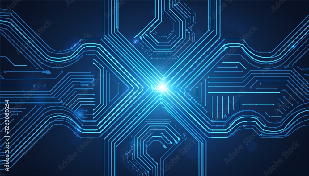 abstract of blue line connection engineering technology concept background abstract of blue line connection engineering technology concept background