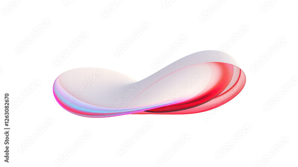 Abstract Fluid Shape with Smooth Curves and Vibrant Gradient on Transparent Background Abstract Fluid Shape with Smooth Curves and Vibrant Gradient on Transparent Background