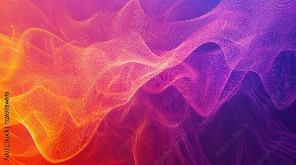 Fototapeta premium Abstract futuristic data flow representing AI and BI.