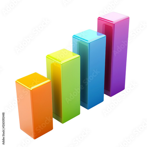 Free Download Colorful geometric blocks arranged in ascending order, showcasing vibrant hues and modern design. These blocks symbolize growth and creativity in playful manner - GFXLoad