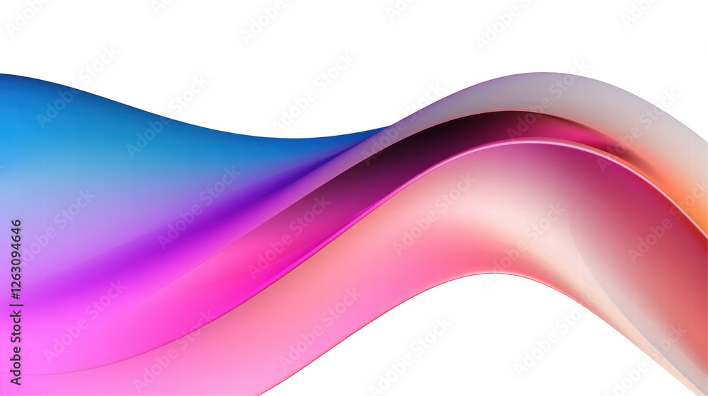 Colorful Abstract Wave Design with Smooth Gradient and Dynamic Flow on Transparent Background Colorful Abstract Wave Design with Smooth Gradient and Dynamic Flow on Transparent Background