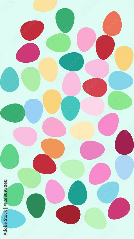 Colourful Easter Eggs Popping Up Animation - 4K Vertical Video on Blue, Black and Green Chroma Key Colourful Easter Eggs Popping Up Animation - 4K Vertical Video on Blue, Black and Green Chroma Key
