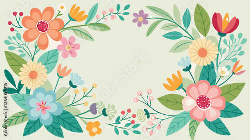 Wallpaper Mural spring floral background Torontodigital.ca