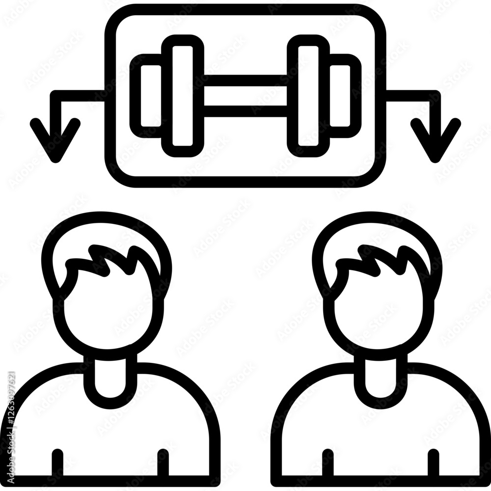 Gym Partner Icon Gym Partner Icon