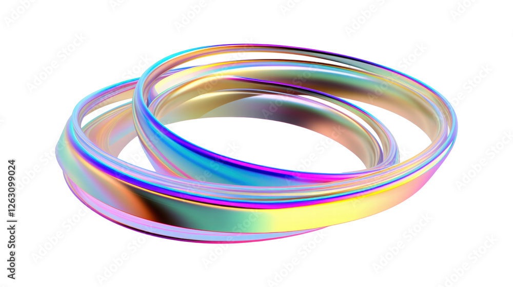 Colorful and Shiny Transparent Rings in a Dynamic Abstract Design with Modern Aesthetic Colorful and Shiny Transparent Rings in a Dynamic Abstract Design with Modern Aesthetic