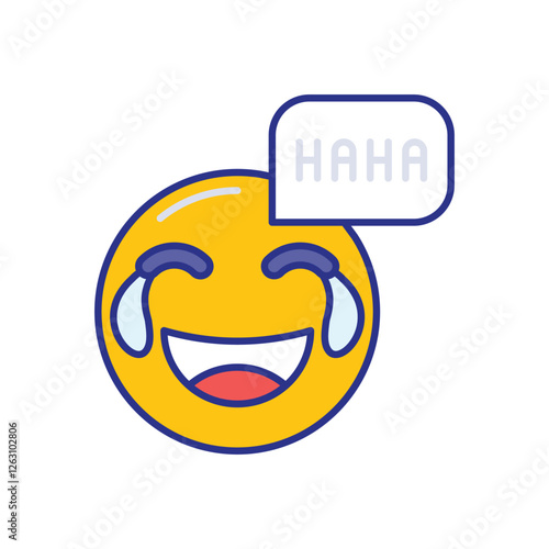 Laughing icon vector stock illustration Free Download Laughing icon vector stock illustration - GFXLoad