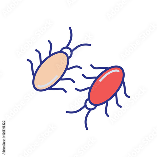 Cockroach icon vector stock illustration