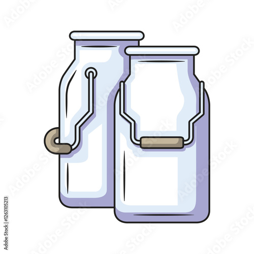 Milk can icon design. Vector design