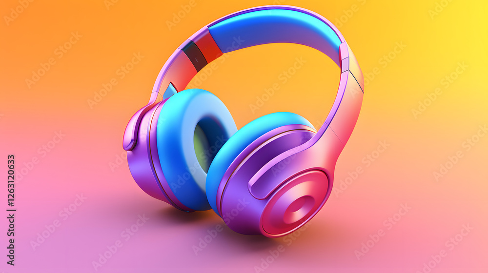 Headphones Accessories isometric 3D Headphones Accessories isometric 3D