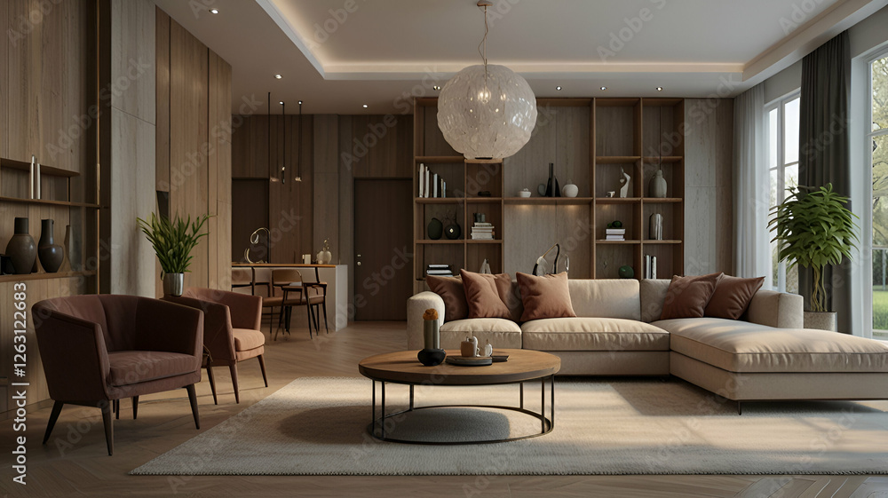 Fototapeta premium living room interior